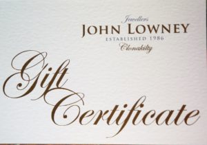 Gift certificate